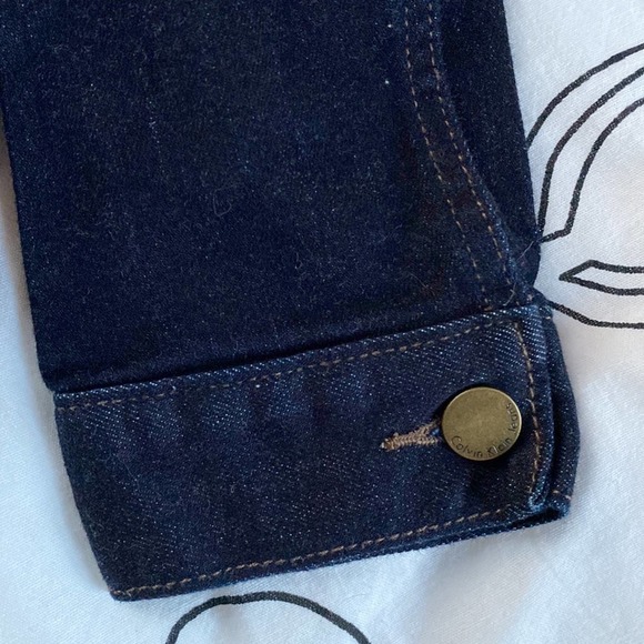 Calvin Klein Jeans Dark Blue Denim Jacket - Picture 5 of 6